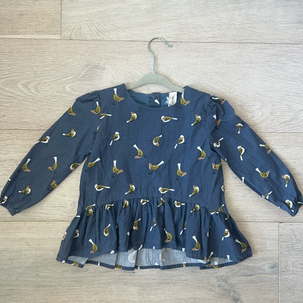 Vignette 3y Girl Peplum Bord Top